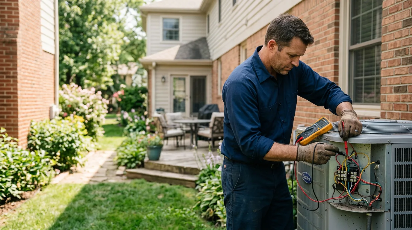 HVAC technician working near Ecleto, TX